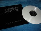 AC/DC -BACK IN BLACK- AWESOME  WHITE VINYL RE-PRESS MINT METALLICA