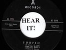 BEACH BOYS 45 (X 301) Surfin / Luau  RARE CLASSIC