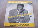 FATS DOMINO Carry On Rockin-Part 1  EP  1958 TRI CENTRE LONDON    VG+