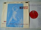 J.S. BACH Sonata No. 3/Partita No. 1 for unaccompanied violin Heifetz vinyl LP