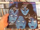KISS SIGNED IN SILVER CREATURES OF THE NIGHT LP ACE, GENE, ERIC AND PAUL