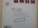 FREE FREE LIVE LP PINK RIM LABEL A1/B1 ENVELOPE SLEEVE AND INNER (LIGHT SURFACE