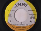 LITTLE JOHNNY TRUITT: Your Love Is Worth The Pain / Same 45 Hear  (dj, center h