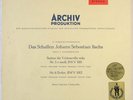 PIERRE FOURNIER BACH CELLO SOLO SUITES NO.5 & 6 ARCHIV STEREO SAPM 198188 EX-NM