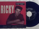 RICKY NELSON RICKY EP +PS A TEENAGER ROMANCE +3 VERVE EPV 5048 ITALY 1959
