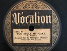Vocalion 1688 Kansas Joe & Memphis Minnie YOU STOLE MY CAKE  78 rpm  V+ 1932