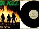 OVERKILL Feel The Fire ORIG '85 US MEGAFORCE SILVER LABEL LP RECORD NM COVER VG-