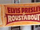 ELVIS PRESLEY-AWESOME ORIGINAL MOVIE BANNER FOR ROUSTABOUT