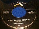 ELVIS PRESLEY 45 Good Rockin' Tonight SILVER LINE RCA 6381 ROCKABILLY