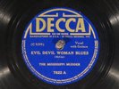 78 RPM -- Kansas Joe McCoy (as The Mississippi Mudder), Decca 7822, E  Blues