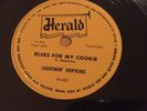 TEXAS GUITAR BLUES LIGHTNIN HOPKINS Herald 465 Blues For My Cookie/ Nr MINT