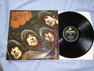 THE BEATLES rubber soul 1965 EARLY UK PRESS -BLACK & YELLOW PARLOPHONE-EX+