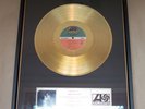JULIAN LENNON Gold Valotte LP album Atlantic Records framed non-RIAA Beatles