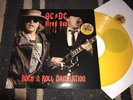 AC/DC LP HIRED GUN Damnation Yellow Vinyl Live Axl Rose Guns N Roses 2016