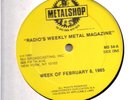 METALSHOP #54  2/8/1985 Heavy Metal Radio Show LP Triumph Iron Maiden WASP