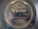 Nigger Loves his Possum Collins and Harlan /Turkey in de Straw Victor 17256 VG+