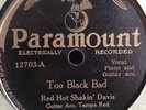 TAMPA RED HOT SHAKIN' DAVIS MADLYN DAVIS PARAMOUNT 12703 BLUES 78 RPM E/E-