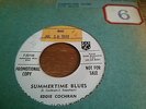 EDDIE COCHRAN - SUMMERTIME BLUES - LIBERTY PROMO -  NEAR MINT CONDITION