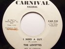 Soul 45 - Lovettes - I Need A Guy - Vg+++ Promo