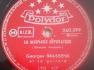 GEORGES BRASSENS  le petit cheval / la mauvaise reputation  78T Polydor 560.399