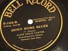 78 rpm Rare black vocal blues by Alice Leslie Carter on Bell P-103  grade E