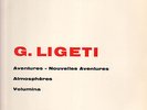 LP GYÖRGY LIGETI Aventures Nouvelles Atmospheres Volumina Wergo WER60022 wie neu