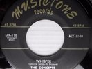 THE CONCEPTS doowop on VG+ MUSICTONE 45 WHISPER b/w JUNGLE dm708