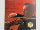 MOZART VIOLIN CONCERTO NO. 3 & 5   GRUMIAUX / DAVIS PHILIPS LP NM