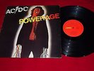 AC/DC Powerage Oz Alberts Red Label Pressing LP Vinyl Record OOP VG+/EX-