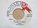 THE HEPTONES Why Did You Leave SOUND DIMENSION Orig Jamaican 7