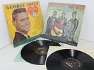 2 X GEORGE JONES Mono Sign Autograph Jones-Boys New Country Hits 12
