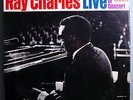 RAY CHARLES LIVE IN CONCERT RARE ORIG'64 ABC MONO WHITE LABEL PROMO LP IN SHRINK