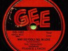 FRANKIE LYMON (Why Do Fools Fall In Love / Please Be) R&B/SOUL 78  RPM  RECORD