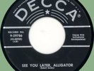 ROY HALL See You Later, Alligator / Don't Stop Now 45rpm Decca 1956 rockabilly