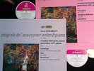 * ERATO STE Michele AUCLAIR plays SCHUBERT Complete Violin Music - 2LP MINT