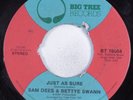 70s Soul Breaks 45 SAM DEES & BETTYE SWANN Just As Sure BIG TREE HEAR