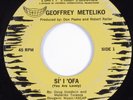 Northern Soul 45 GEOFFREY METELIKO Si' I 'Ofa HAPPY TIGER HEAR