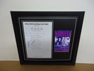 Nirvana Hand Signed/Autographed Songsheet with a Photograph and COA