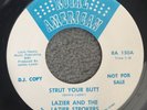 Hear  Rare Funk Royal American Promo 45 - Lazier & Strokers - Strut Your Butt EX