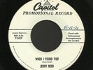 Rockabilly 45   JERRY REED   When I Found You / Mister Whiz   Listen