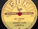JOHNNY CASH 78 Hey Porter/Cry Cry Cry SUN 221 COUNTRY ROCKABILLY 1955 His First