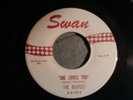 Beatles She Loves You swan s-4152-s near m- red/white 7