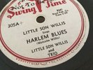 BLUES 78 Rpm Little Son Willis Swing time 305 Harlem Blues/ E+