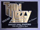 THIN LIZZY VERY RARE ORIGINAL TOUR VENUE PROMO POSTER