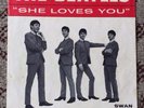 BEATLES RARE SHE LOVES YOU SWAN 45 WITH PICTURE SLEEVE
