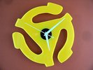 45 RPM RECORD ADAPTER  CLOCK ELVIS BEATLES ROLLING STONES DOORS BYRDS PINK FLOYD