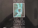 PAGANINI, 24 CAPRICES POUR VIOLON, DEVY ERLIH, TWO LP'S SET, DISQUES ADES, M-