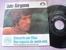 UDO JURGENS CONCERTO PER ELISA UNA RAGAZZA PER IL WEEKEND RARO CINEVOX ITALY 72