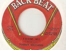 TOMMY WILLIAMS From Me Going Crazy Over You BACKBEAT PROMO  NORTHERN SOUL 45