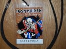 1 x OFFICIAL IRON MAIDEN VIP PASS NOTTINGHAM THE BOOK OF SOULS WORLD TOUR 2017